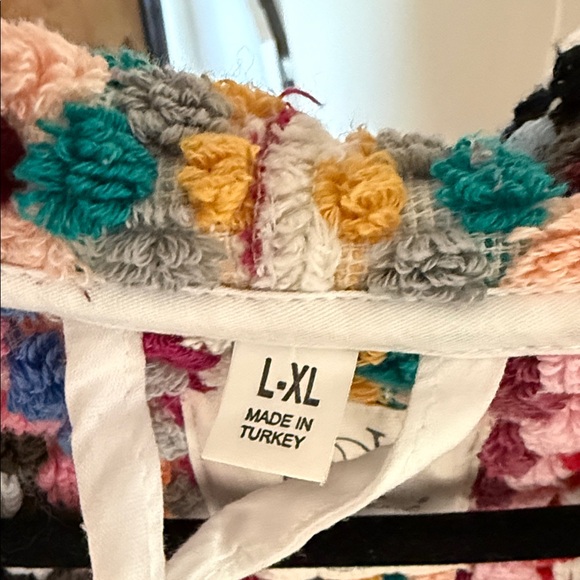 Multicolor Checkered Women's Robe - Picture 5 of 5